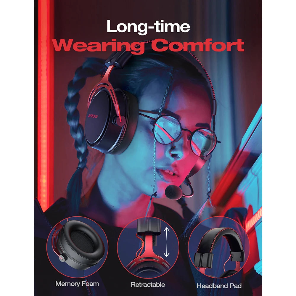 Soulsens Air SE Wired Gaming Headset – 3D Surround Sound & Noise-Canceling Mic for PS4, PS5, Xbox, and Switch