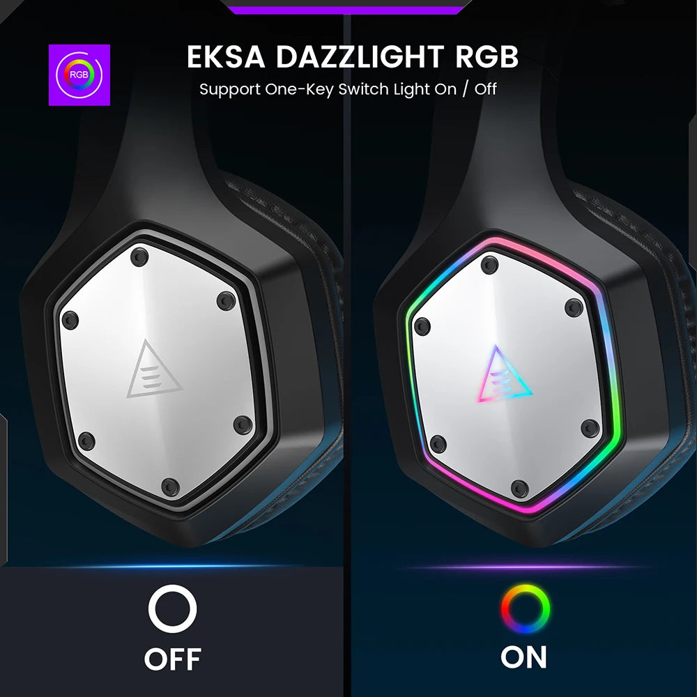 EKSA E1000 WT – Ultra-Low Latency Wireless Gaming Headset with 7.1 Surround Sound