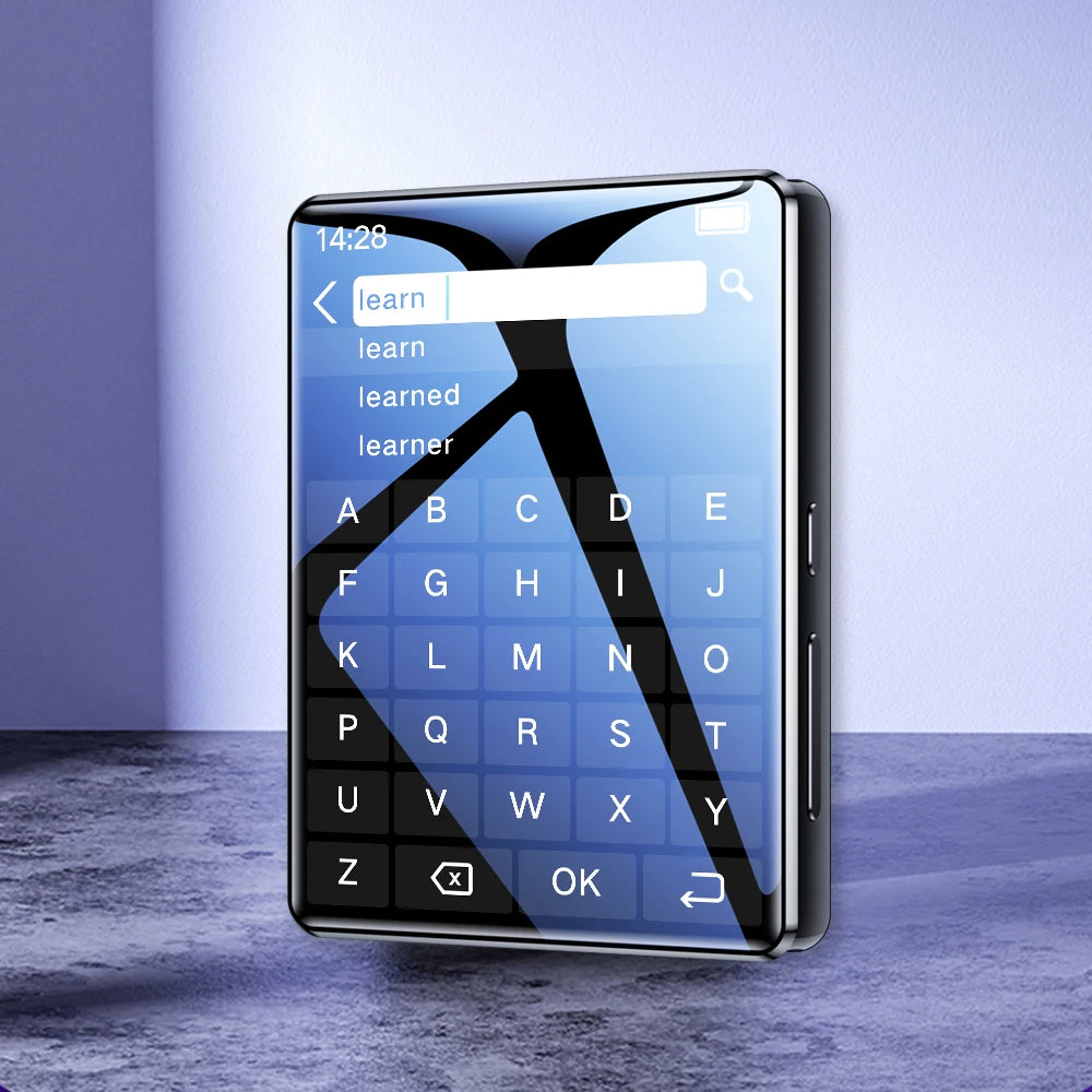2.4 Inch Full-Screen MP3 Player - Ultra-Thin Bluetooth 5.2 Hi-Fi Music & Video Player