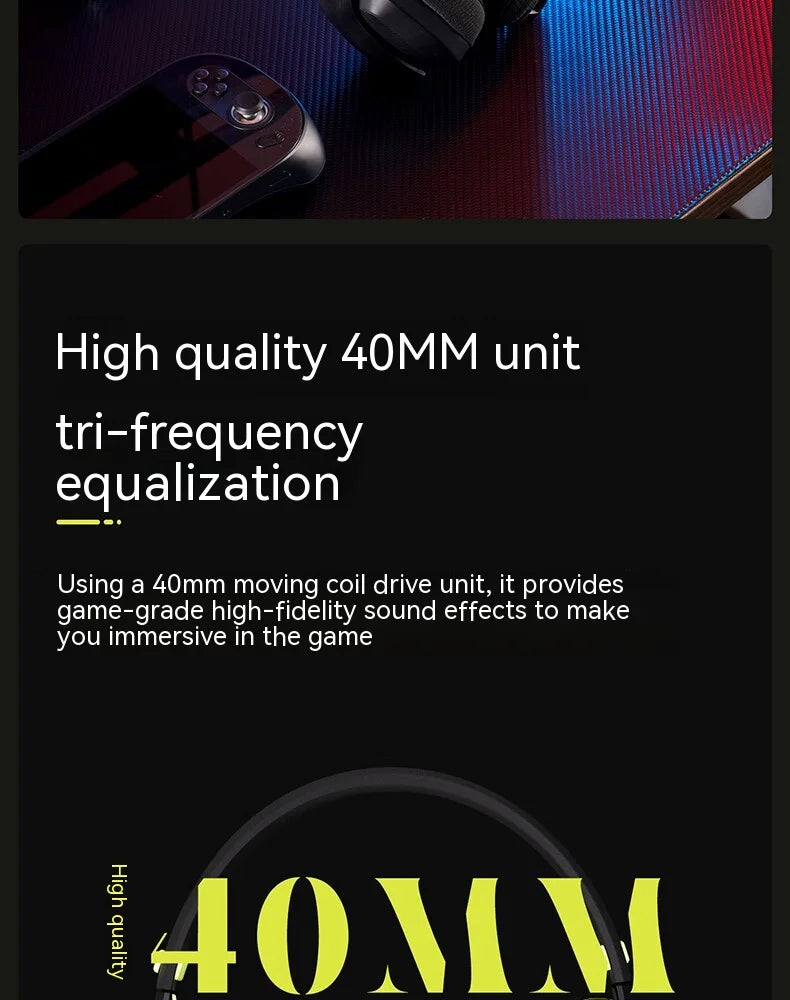 Siren Wireless Gaming Headset - Low Latency, Bluetooth 5.3 & 2.4G, FPS Optimized, Lightweight