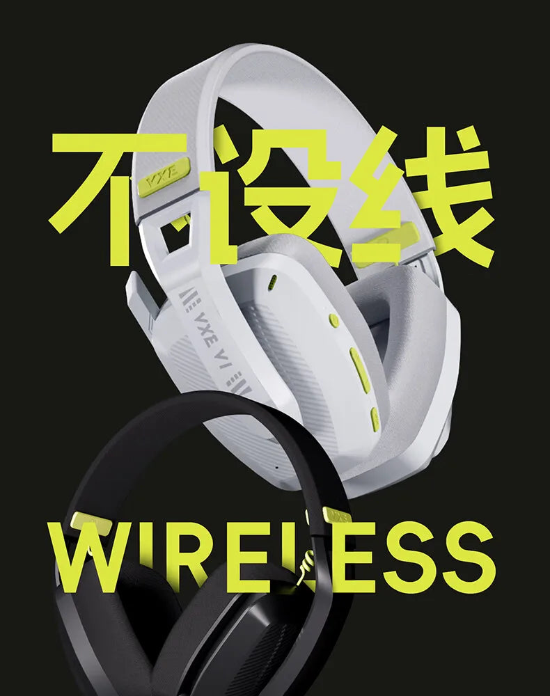 Siren Wireless Gaming Headset - Low Latency, Bluetooth 5.3 & 2.4G, FPS Optimized, Lightweight