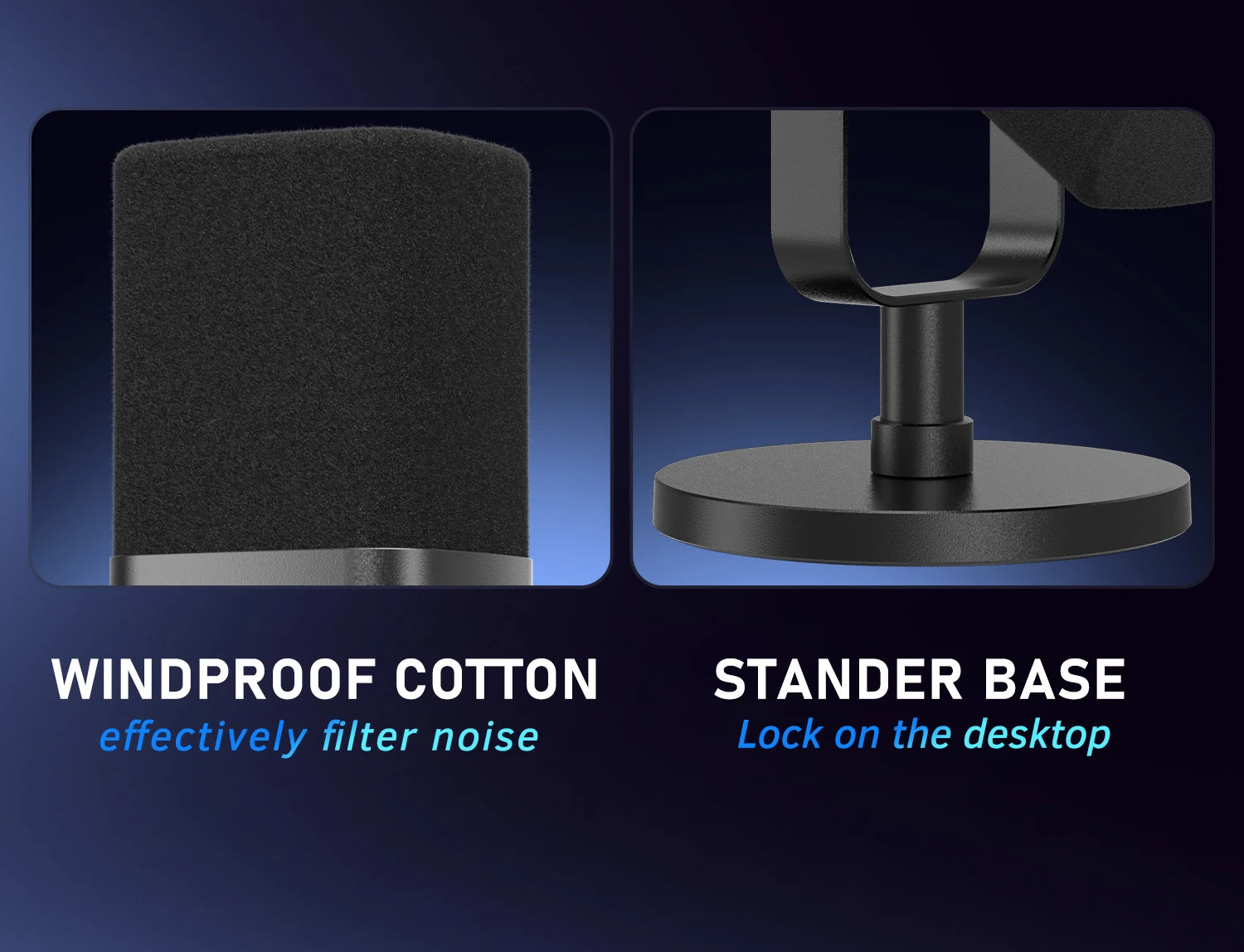 FIFINE USB/XLR Dynamic Microphone - Touch Mute, Headphone Jack, I/O Controls