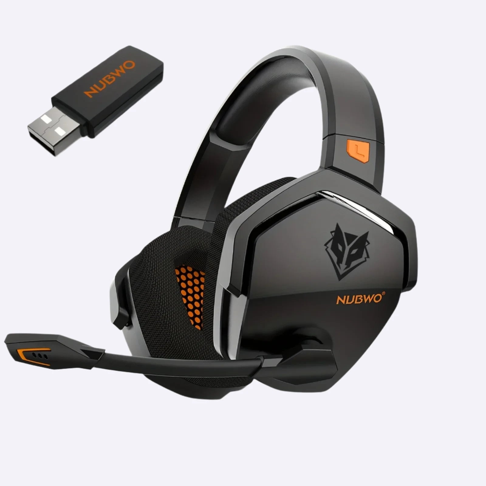 NUBWO G06 Gaming Headset - Ultra-Low Latency, Noise-Cancelling, Bluetooth, 2.4GHz Wireless Headphones with Mic for PS5, PS4, Xbox, PC & Mac