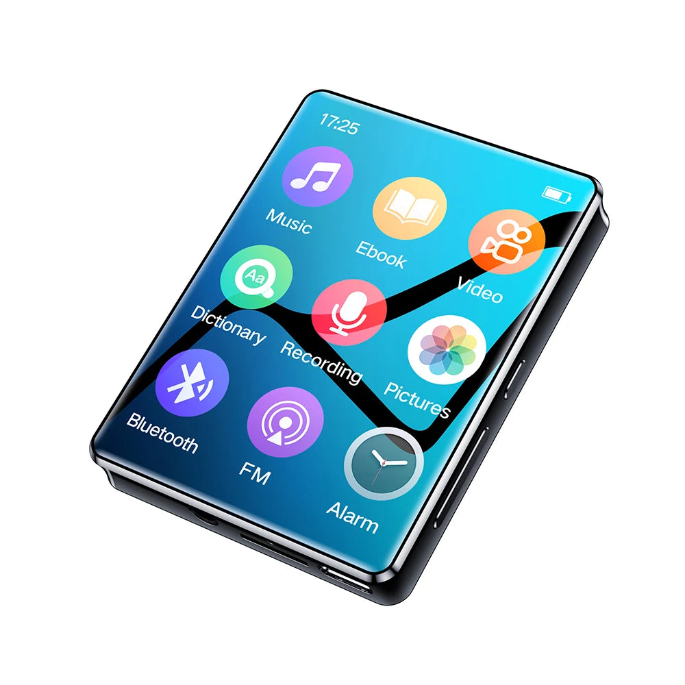 2.4 Inch Full-Screen MP3 Player - Ultra-Thin Bluetooth 5.2 Hi-Fi Music & Video Player